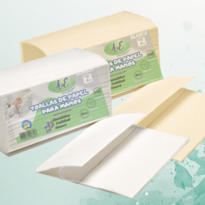 TOALLAS PARA MANOS TIPO Z – BLANCA Y NATURAL
